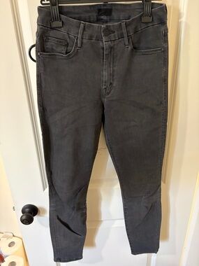 MOTHER Women's Skinny Jeans in Charcoal Gray